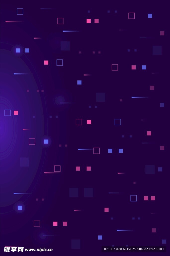 紫色梦幻星空背景图案