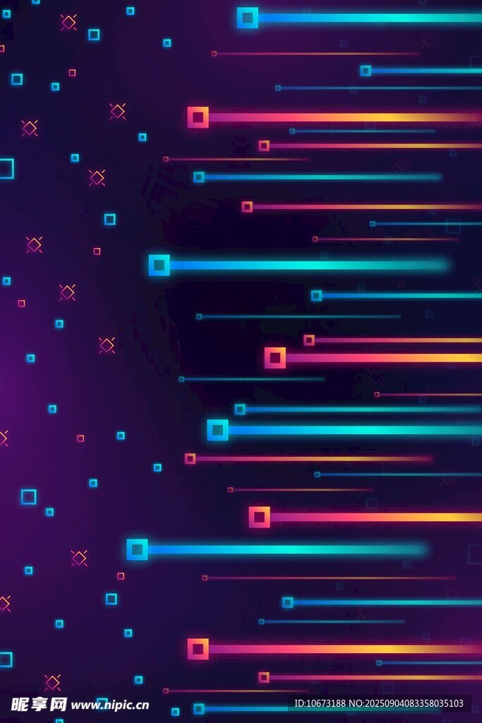 炫彩线条科技感背景图案