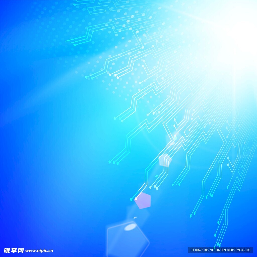 梦幻蓝色水下阳光场景