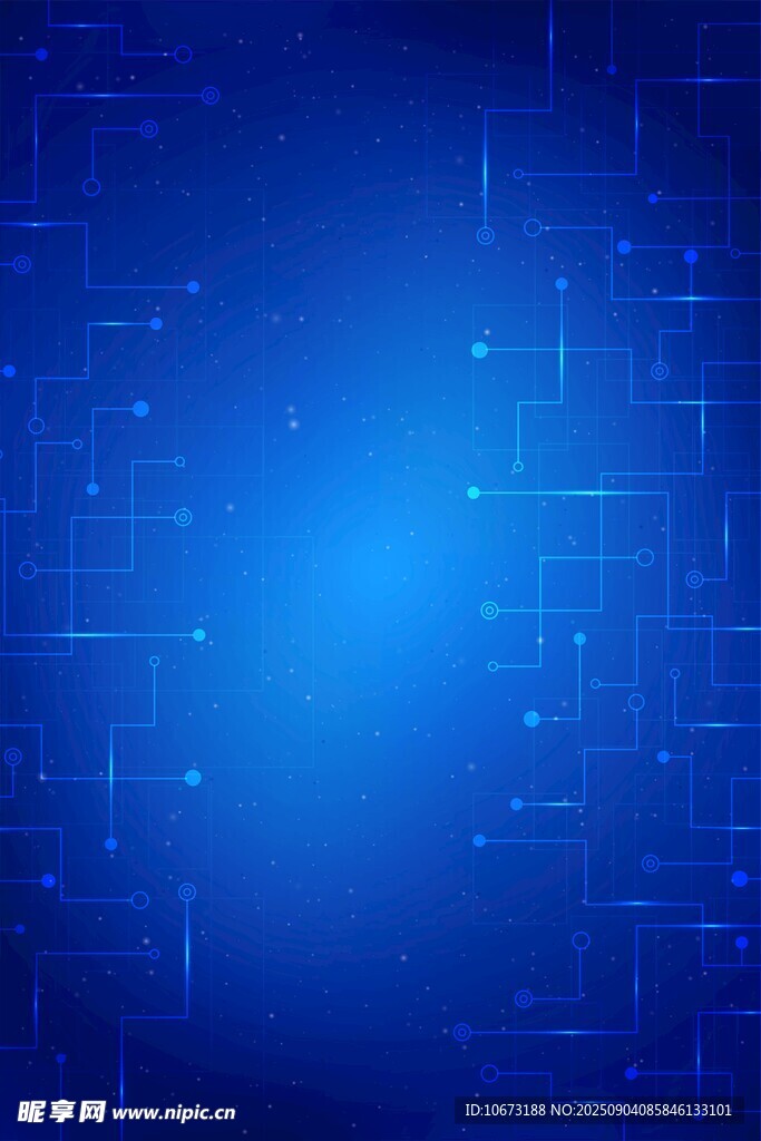 蓝色科技感发光背景图案