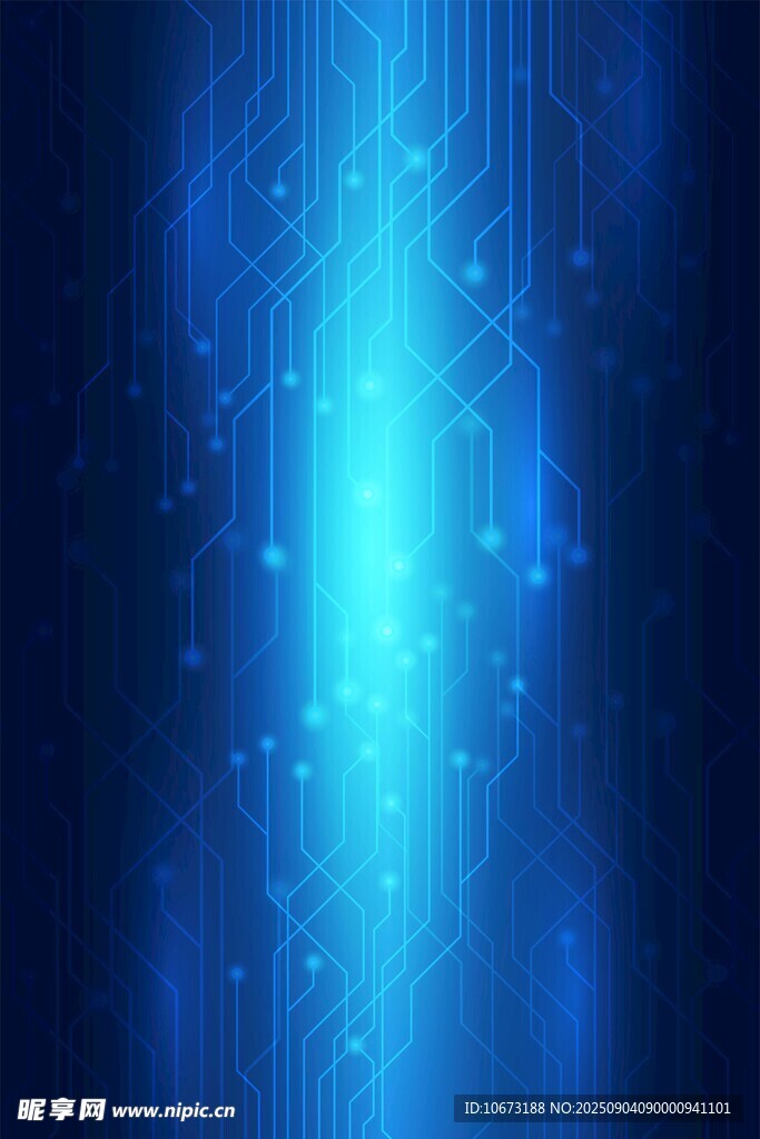 蓝色科技感光线背景图