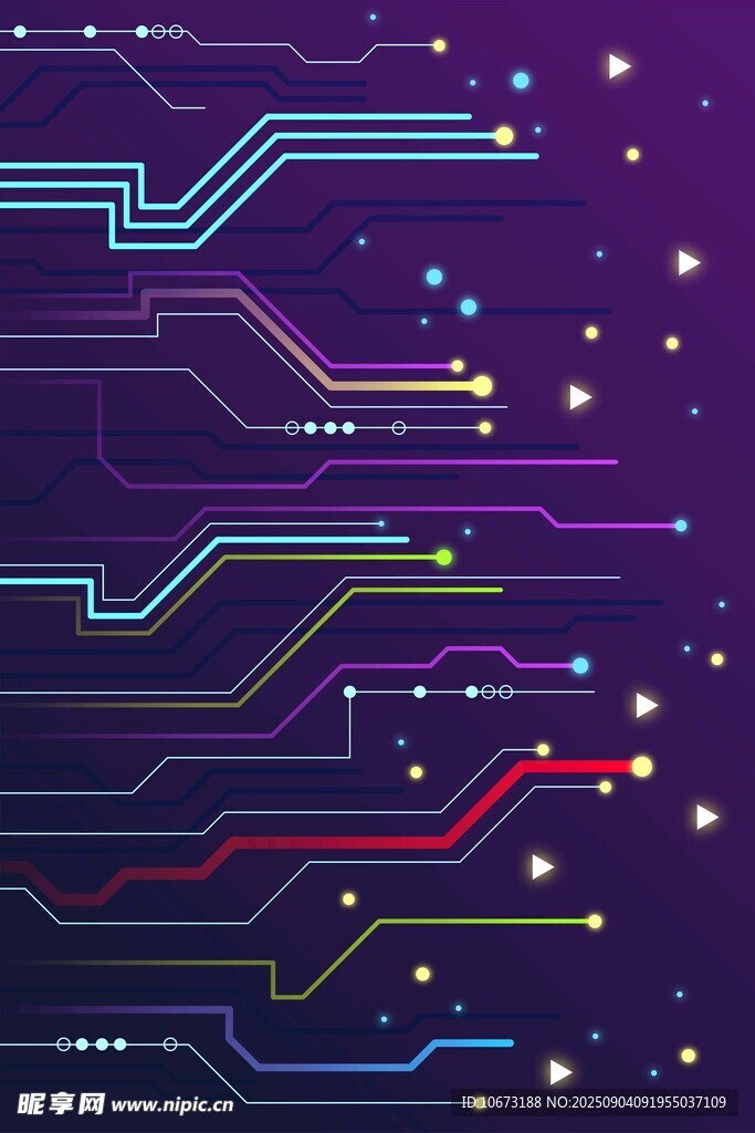 科技感电路板背景图案