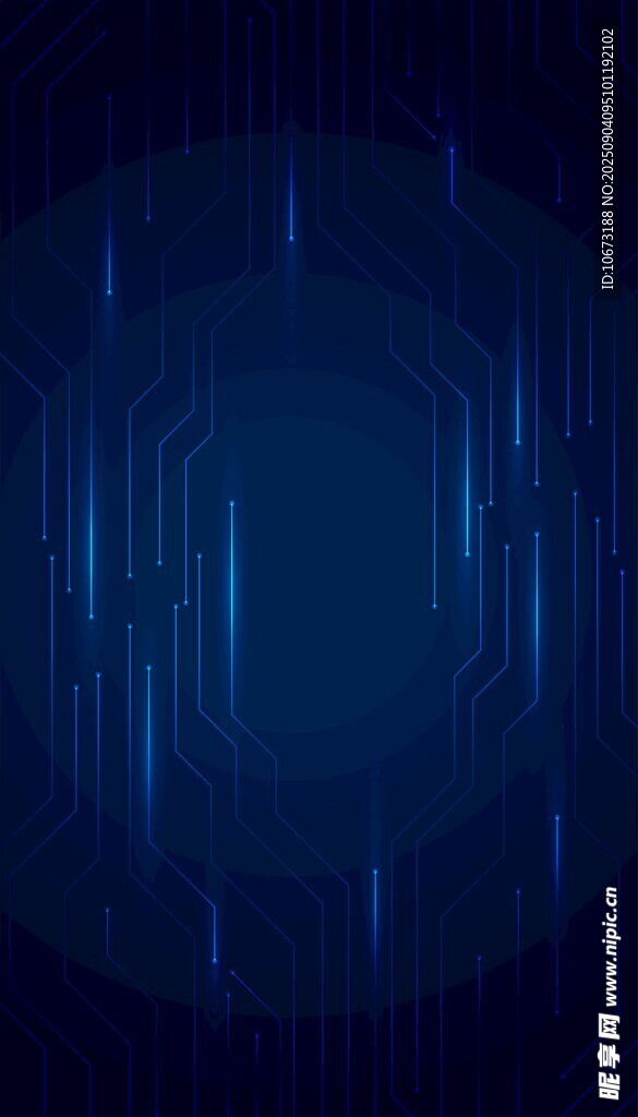 蓝色科技感线条背景图