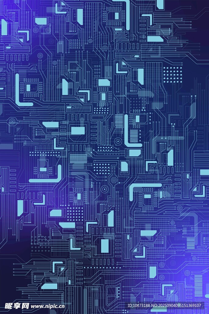 科技感数字矩阵背景图