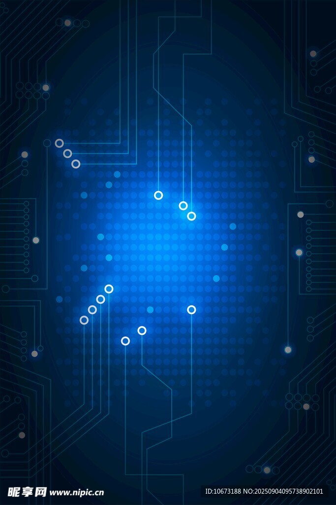 科技感蓝色光效背景图案