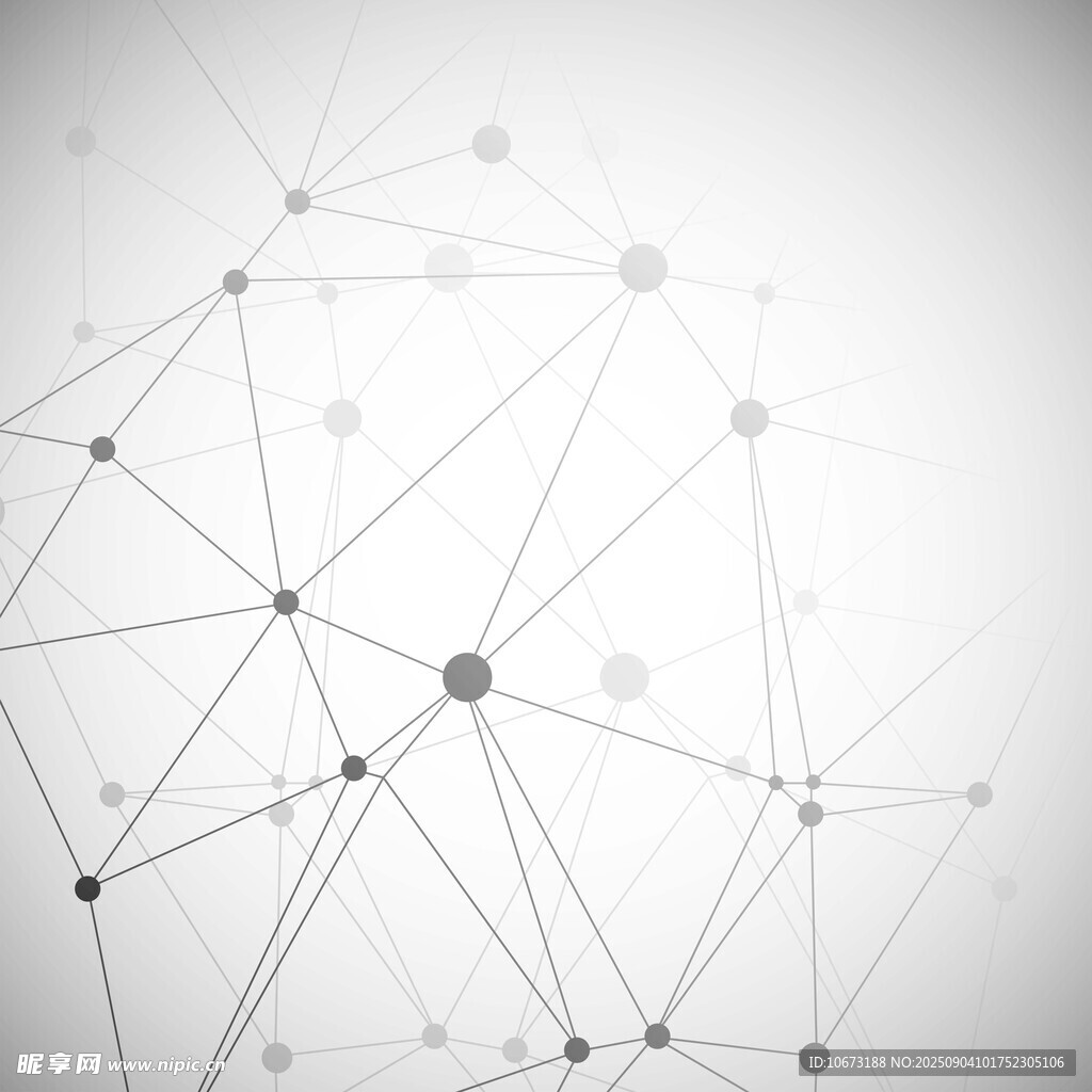科技感几何网络抽象图案