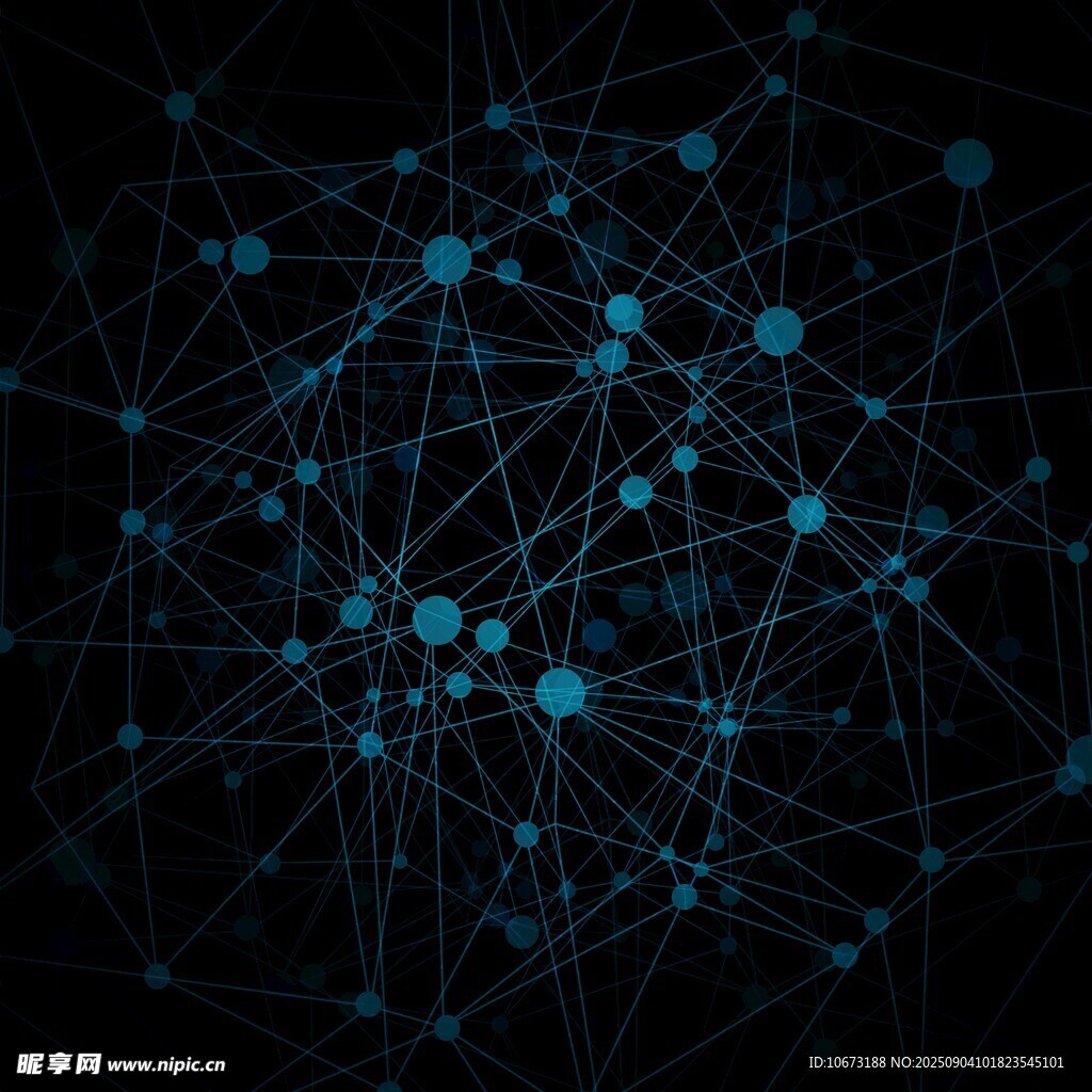 科技感网络连接图案