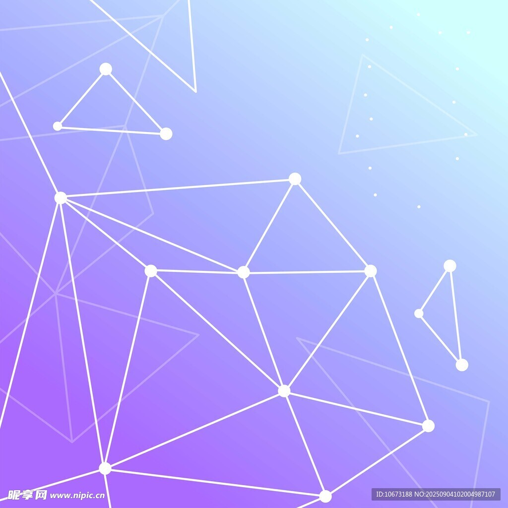 梦幻几何线条抽象背景图