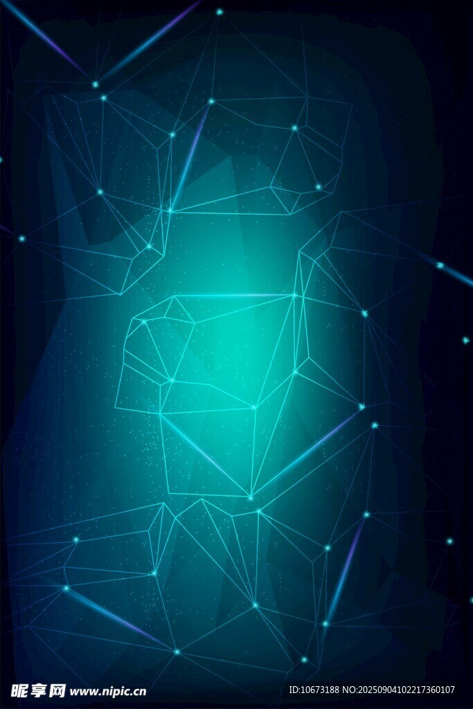 科技感几何线条抽象背景图