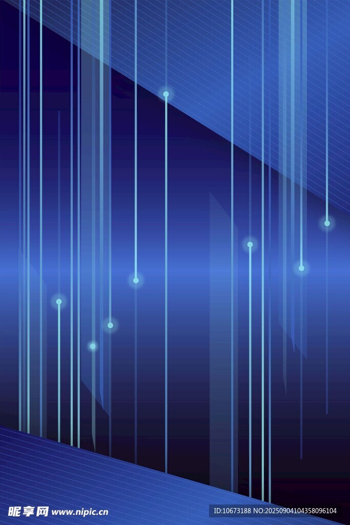 蓝色科技感光线背景图