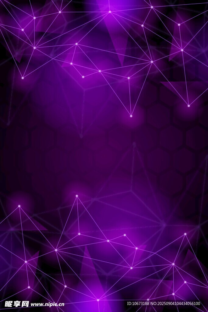 紫色梦幻科技感网络背景图