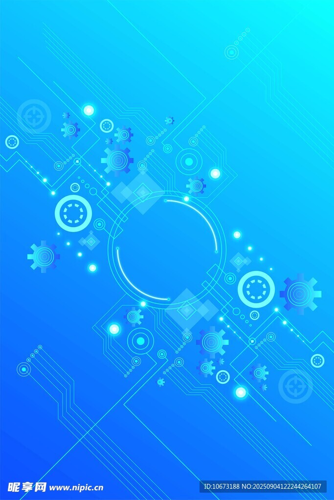 蓝色科技风抽象背景图案