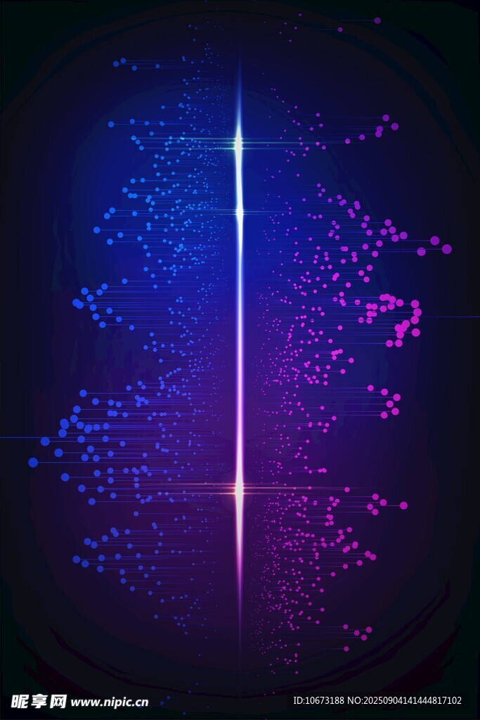 梦幻炫彩光线背景图