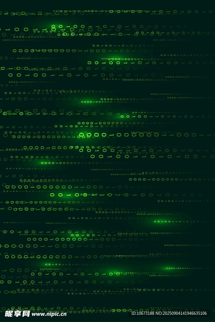 绿色数字矩阵背景图