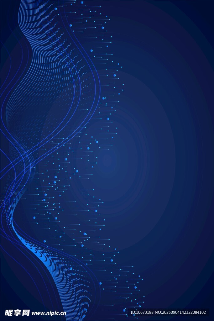 蓝色梦幻波纹背景图案