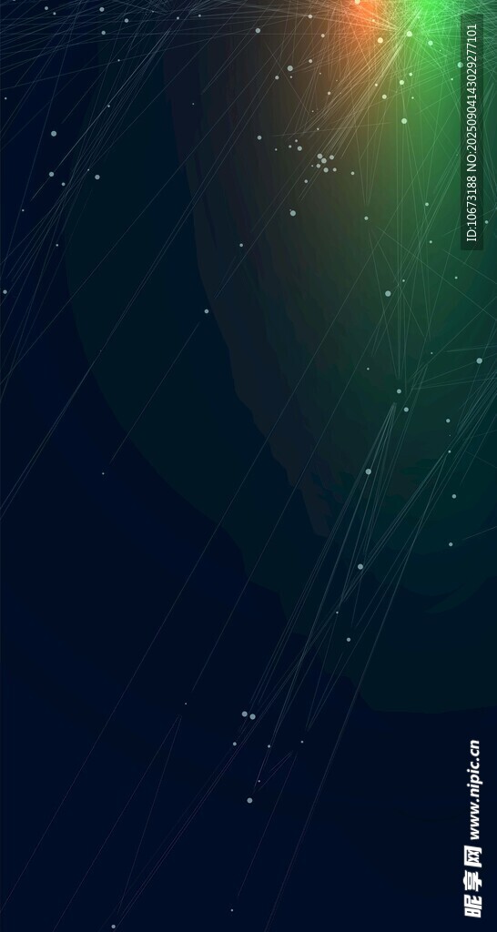 梦幻极光星空背景图