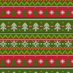 圣诞主题针织图案纹理