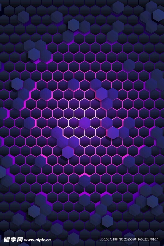 紫色蜂窝状抽象背景图案
