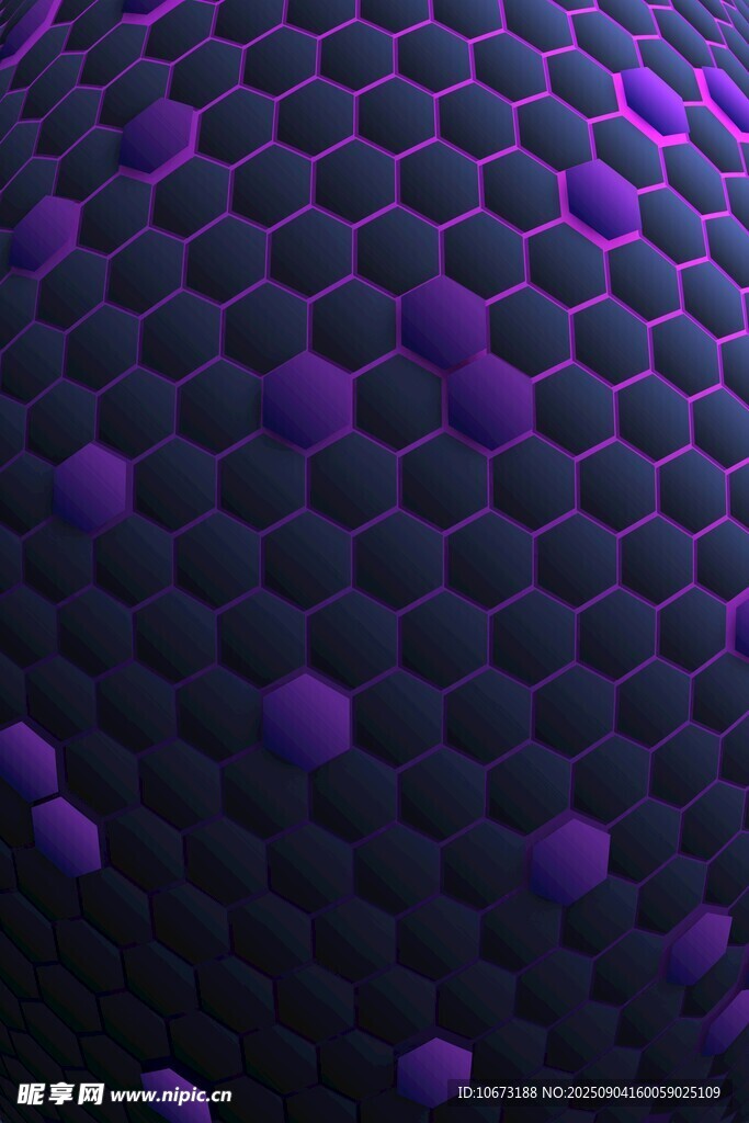 紫色蜂窝状立体纹理图案