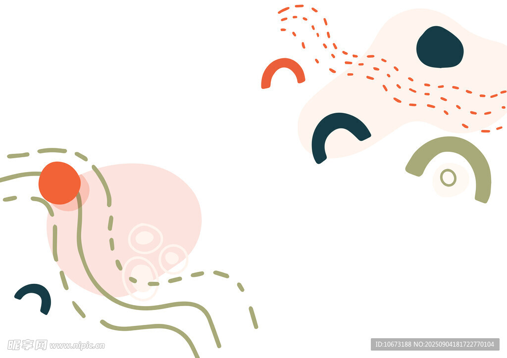 抽象几何图形艺术插画