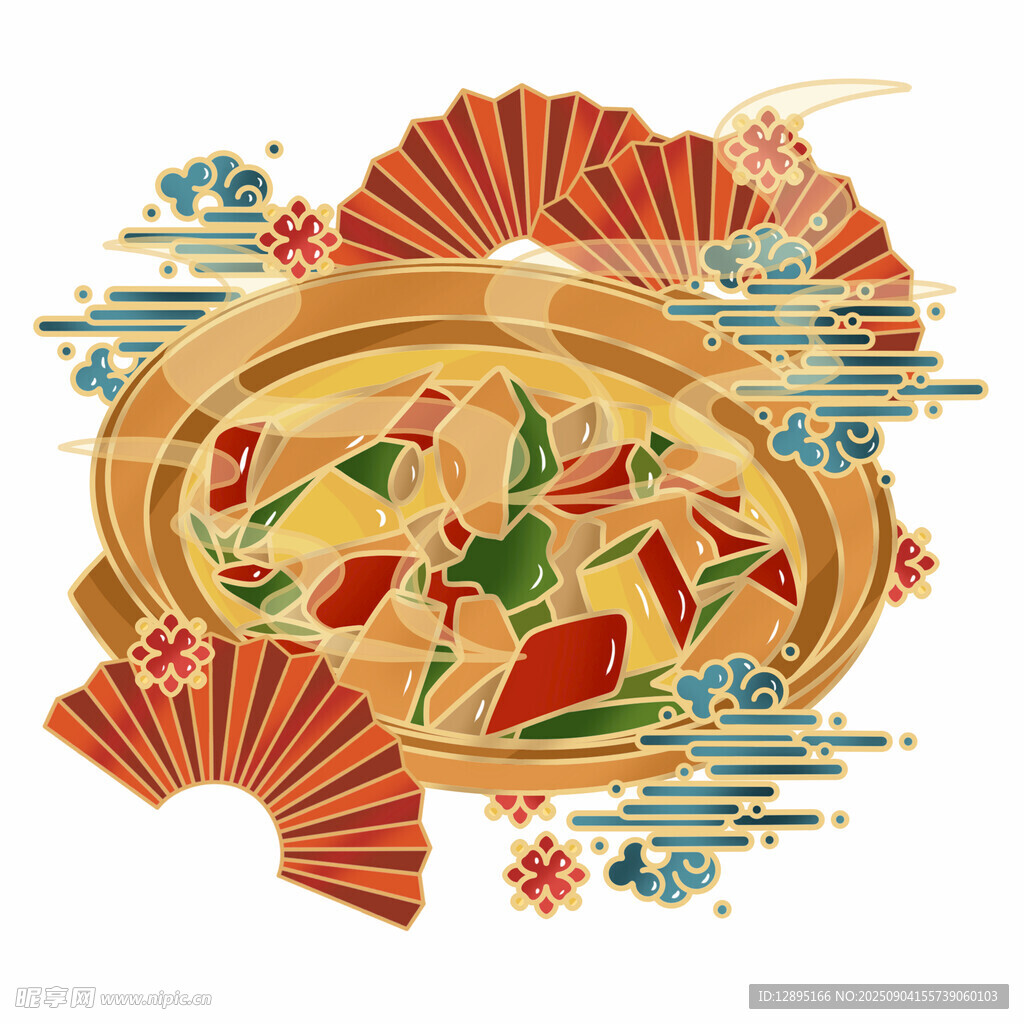 中式美食插画