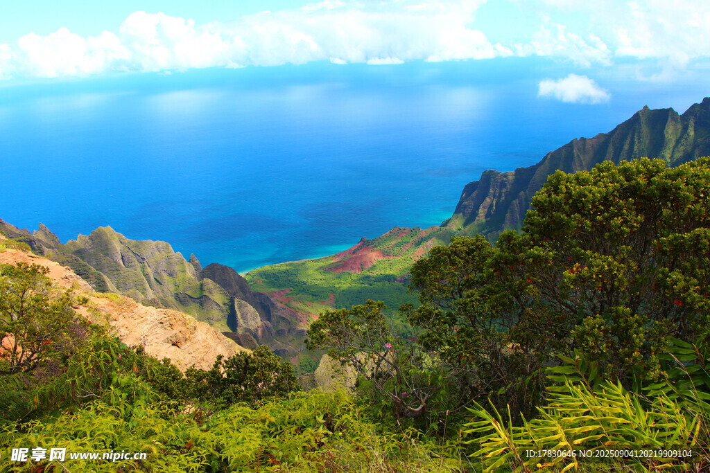 夏威夷壮美山海风光