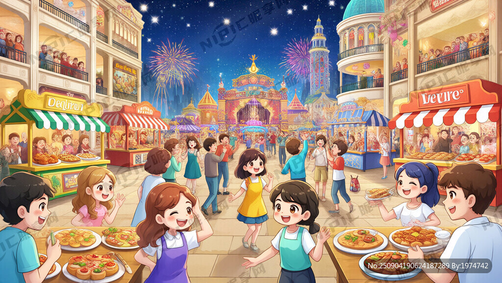 卡通 美食 歌唱 商场 嘉年华