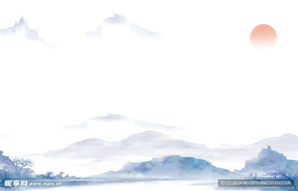 中国风山水