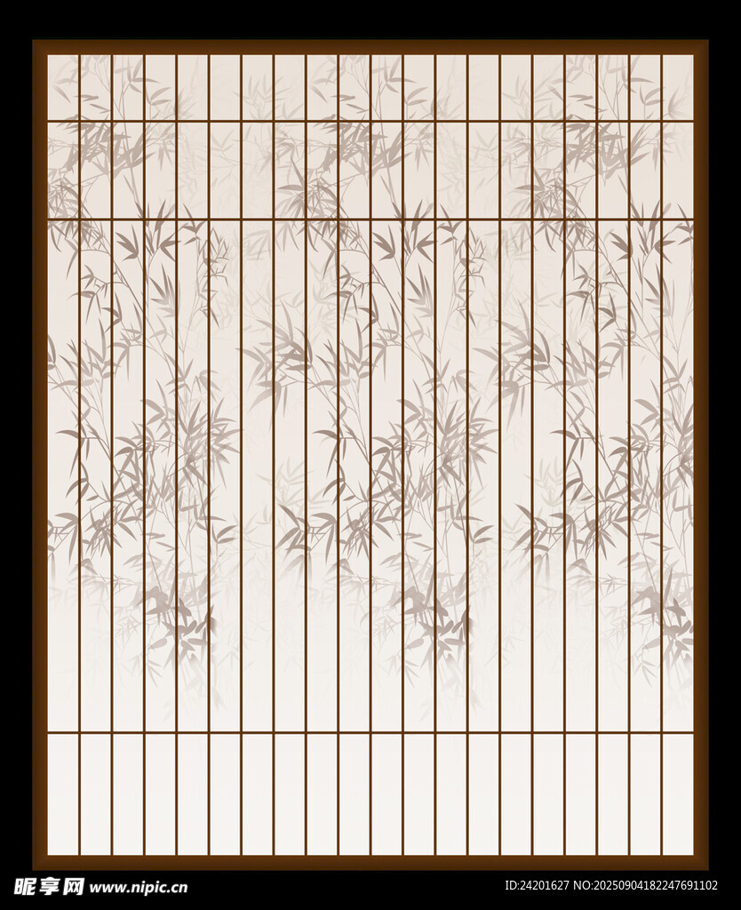 竹叶屏风