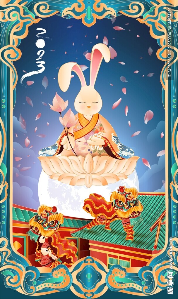 复古风蛋糕装饰插画