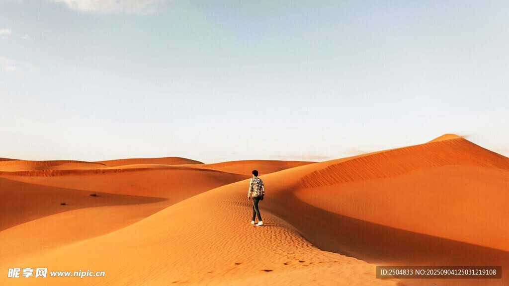  漠徒步者  独的旅程