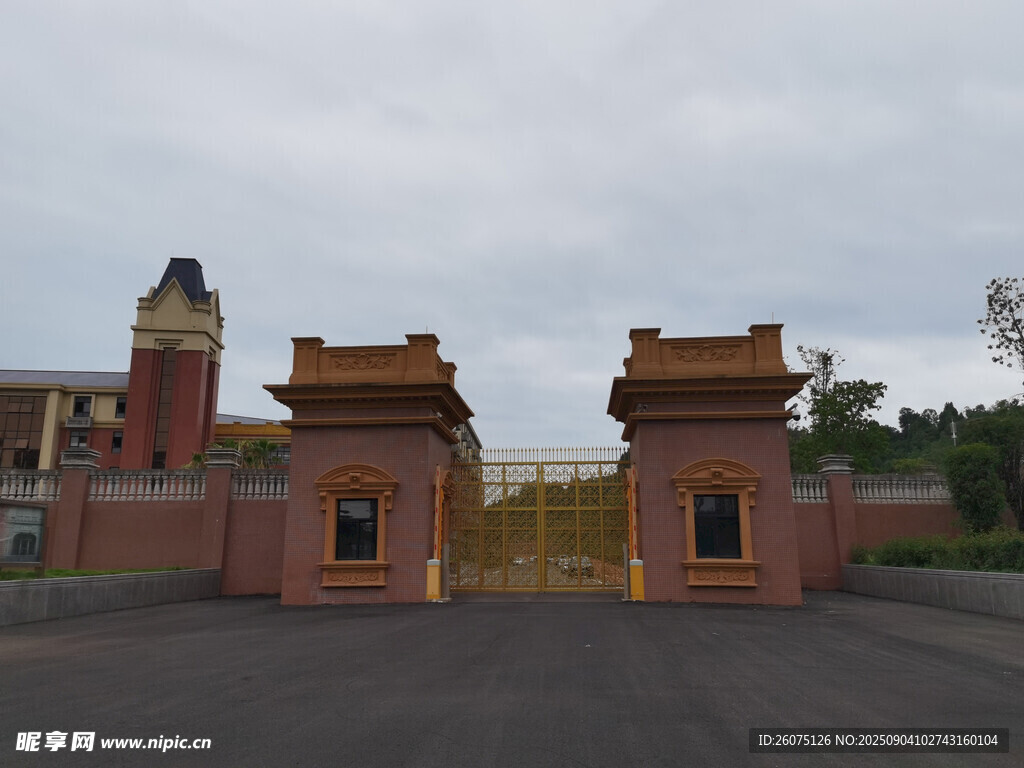 古典风格大门建筑景观