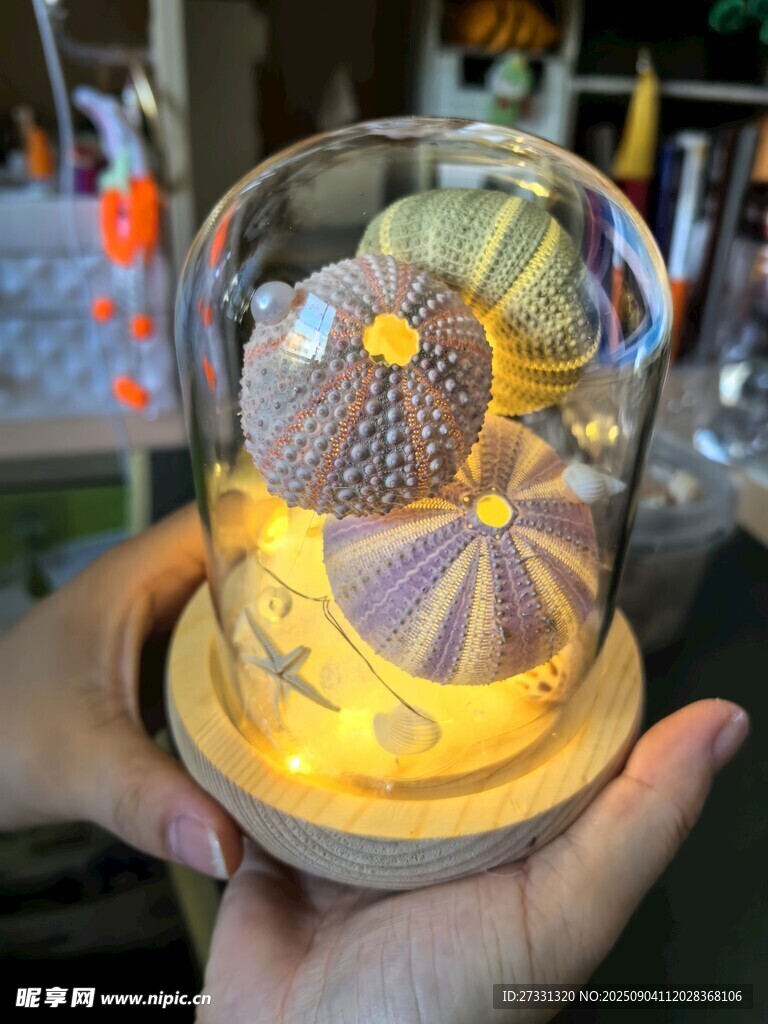 梦幻旋转木马玻璃罩摆件