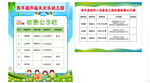 学校收费公示栏