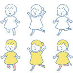 小女孩插画