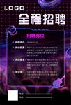全程招聘海报