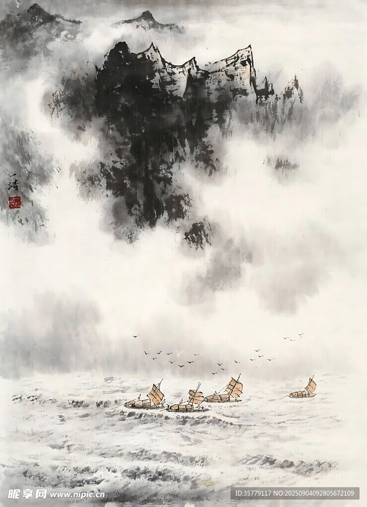 意境山水画