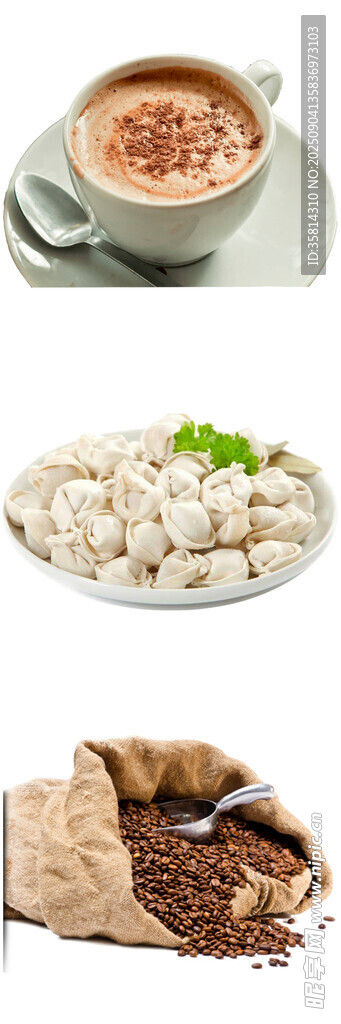 多样美食与咖啡豆展示