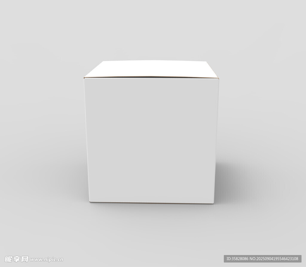 白色立方体模型展示