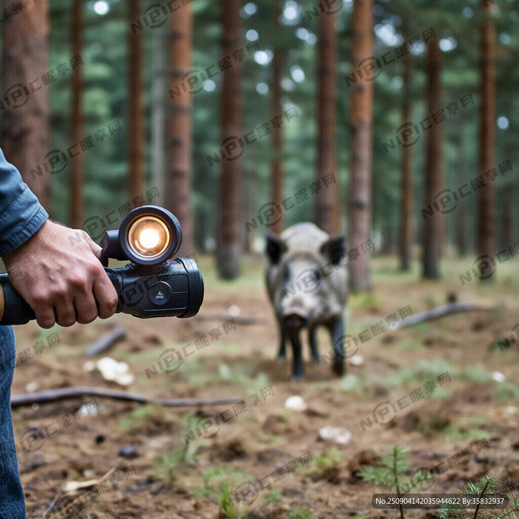 狩猎野猪 热成像