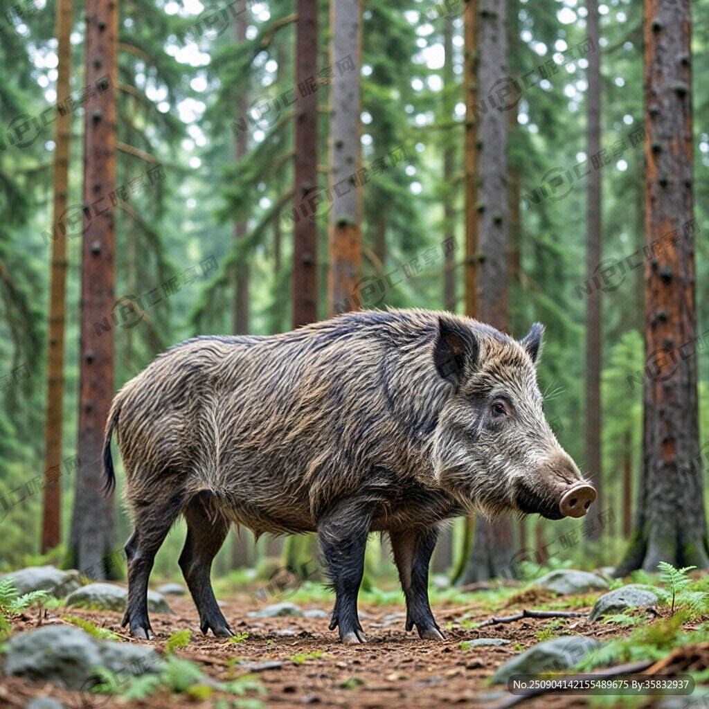 野猪 热成像 十字分化