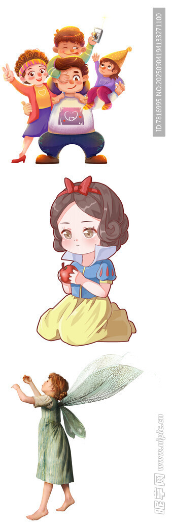 经典童话角色插画