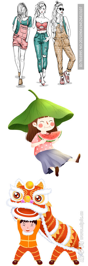 传统服饰与舞虎表演画面