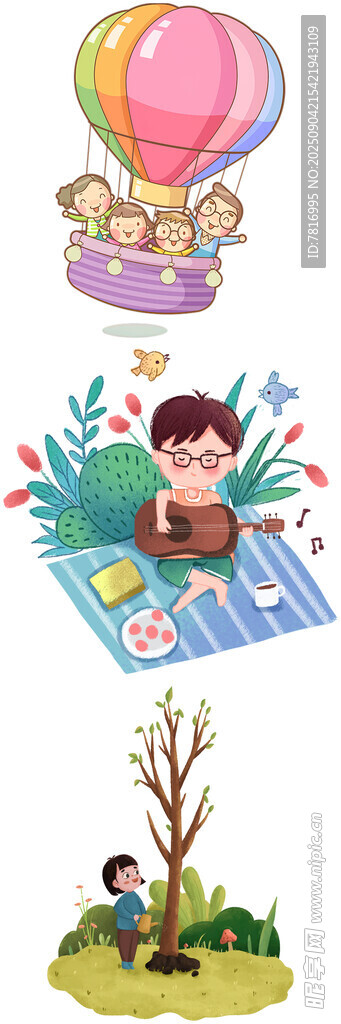 户外野餐的欢乐时光