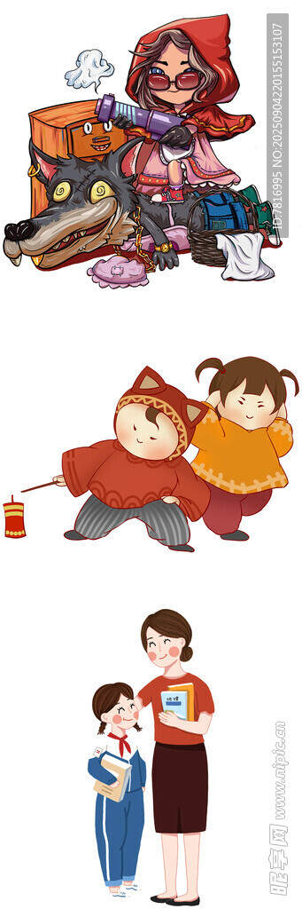 儿童卡通玩偶与角色形象