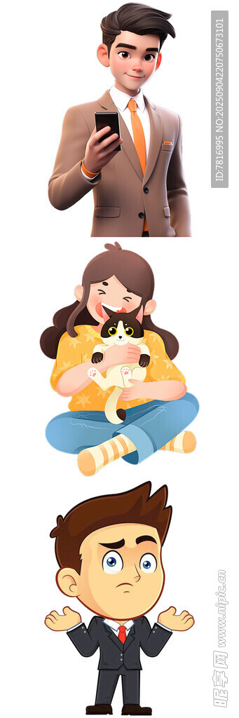 职场与休闲人物插画