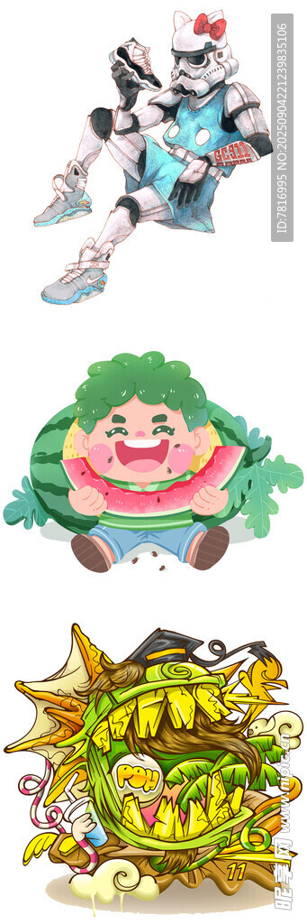 多款动漫角色形象展示