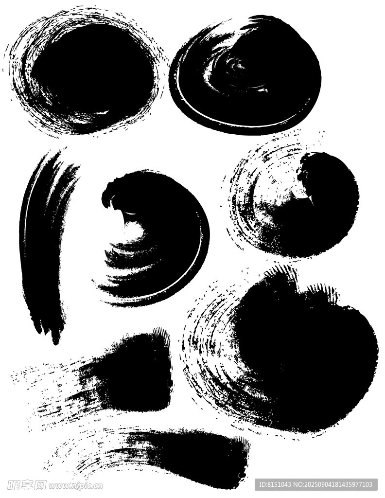 水墨笔触集合