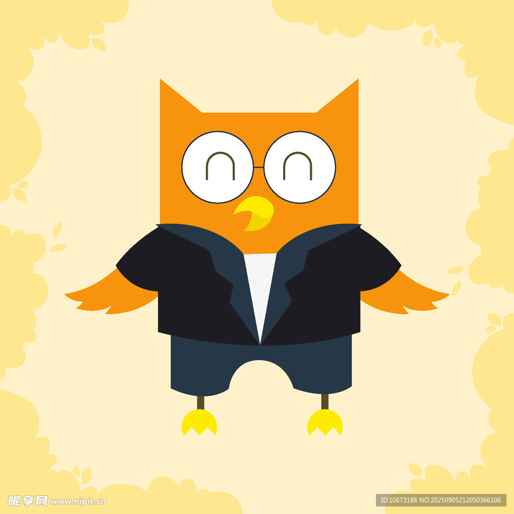 猫头鹰学士形象