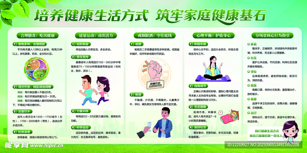 培养健康生活方式筑牢家庭健康